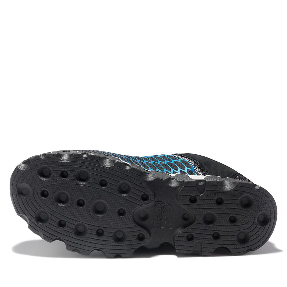 Zapatos De Seguridad Timberland Hombre Pro® Powertrain Sport Alloy Toe Eh Negras/Azules - Chile YKN-